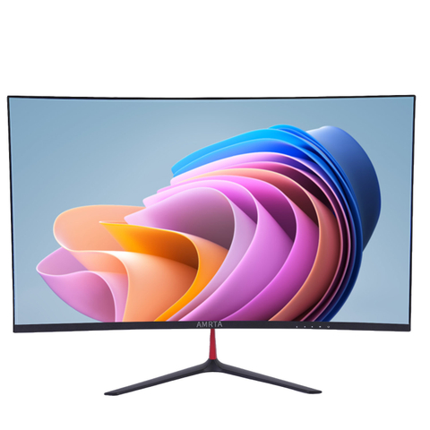 60Hz Frameless Computer Screen LED 24 Inch Curved Gaming for LCD Monitor