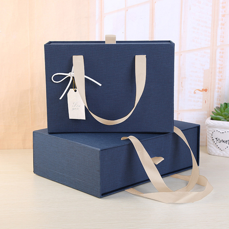 Custom Luxury Magnetic Folding Packaging Box with Ribbon Gift Boxes with Magnetic Lid