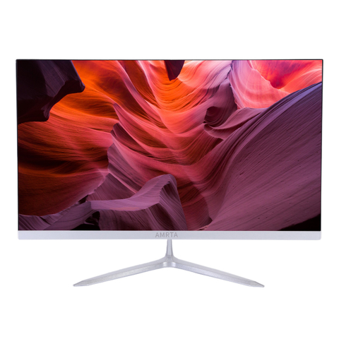 White 24-Inch LED Liquid Crystal Display High-Definition Device Monitor