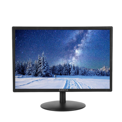 Slim 19 Inch LED Computer Monitor with HDMI and VGA for Home and Office