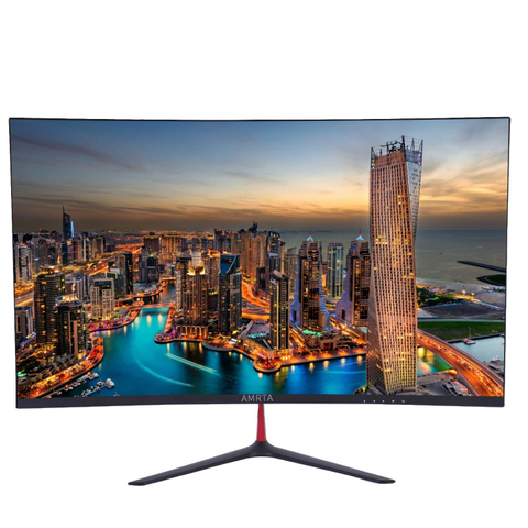 Factory Supply 27 Inch Curved LED Frameless PC Monitor Edge-to-Edge Display