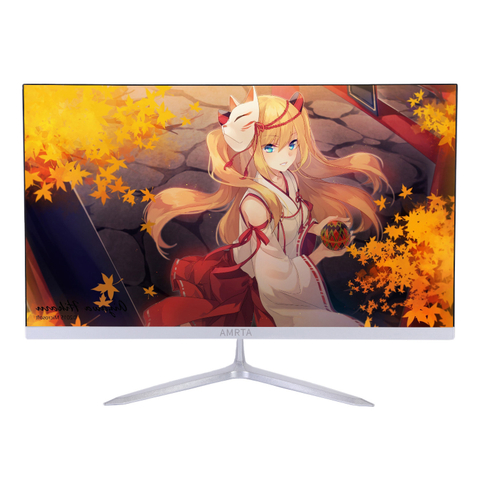 OEM Widescreen IPS LCD LED Computer 21.5 Inch PC Monitor White