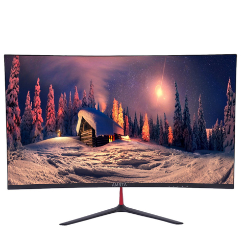 27 Inch Curved LED Frameless/No Border PC Edge-to-Edge Display Computer Monitor