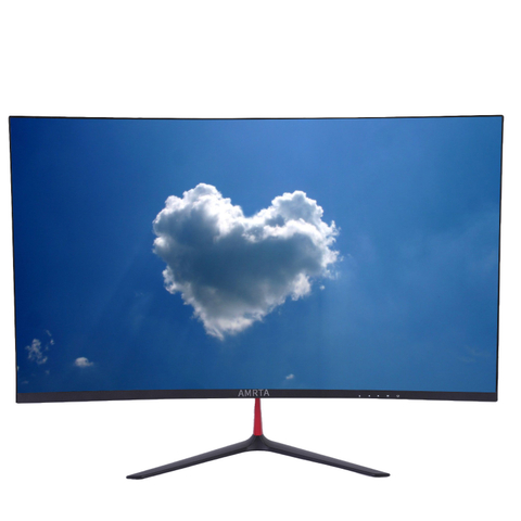 Ultra Slim IPS 27" Curved LED Computer Monitor IPS Monitor 16: 9 Screen with Dp Computer VGA 1080P Monitor
